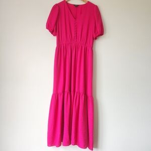 Vibrant Pink Maxi Dress